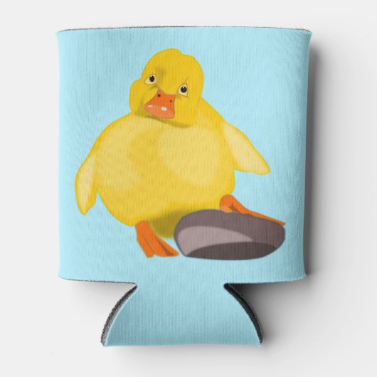Grappige Koelbox met Yellow Duck -  Blikjeskoeler (Voorkant)