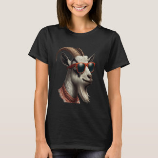 Grappige koele Geit met Zonnebril, Dieren Liefhebb T-shirt