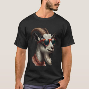 Grappige koele Geit met Zonnebril, Dieren Liefhebb T-shirt