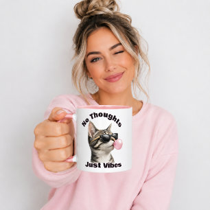Grappige Koele Kat Gewoon Vibes Mok