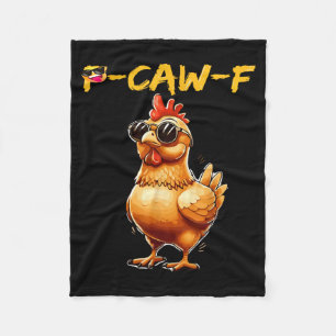 Grappige Koele Kip Sungles Kraai F Humor Voor Mann Fleece Deken