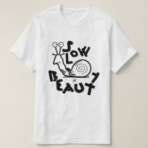 Grappige koele slakken cartoon t-shirt