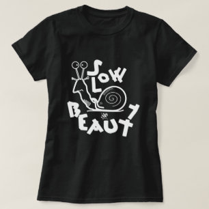 Grappige koele slakken cartoon t-shirt
