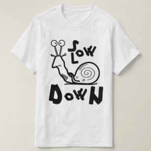 Grappige koele slakken cartoon t-shirt