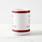 Grappige koffie achterstevoren gespeld is Eeffoc G Koffiemok (Center)