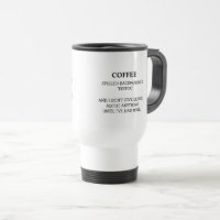 Grappige koffie achterstevoren gespeld is Eeffoc h
