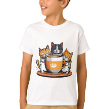 Grappige Koffie en kratten voor kinderen T-Shirt
