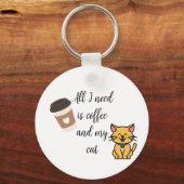 Grappige koffie en Sleutelhanger (Voorkant)