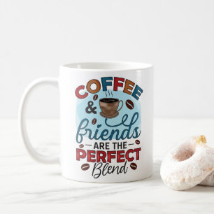 Grappige koffie en vrienden zijn de perfecte mix koffiemok