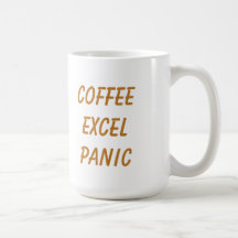Grappige koffie Excel paniek herhaling