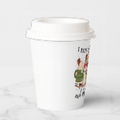 grappige koffie Kerstmis juichfeest Papieren Bekers (Rechts)