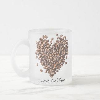 Grappige Koffie, Koffiebonen Hart, Koffie Gift, 11 Matglas Koffiemok