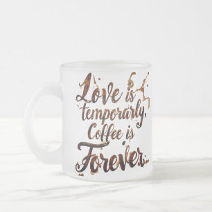 Grappige koffie koppel Valentijnsdag cadeau Matglas Koffiemok