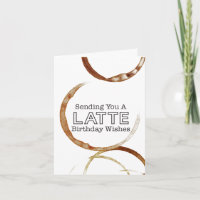 Grappige koffie liefhebber latte wensen