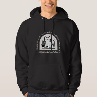 Grappige koffie lover kattenvader hoodie