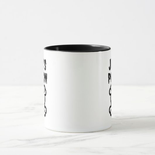 Grappige koffie mok met schedel en botten (Midden)
