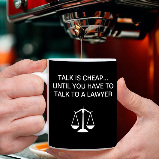 Grappige koffie mokken advocaten