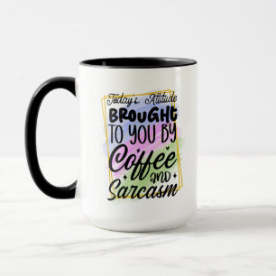 Grappige koffie sarcasme woordkunst mok