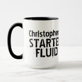 Grappige Koffie Starter Fluid Gepersonaliseerde Na Mok (Links)