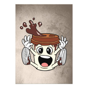 Grappige koffiebeker voor koffieliefhebbers foto afdruk