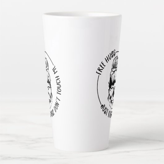 Grappige koffiekop voor Introverts Latte Mok (Voorkant)