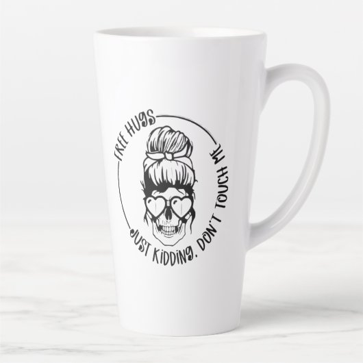 Grappige koffiekop voor Introverts Latte Mok (Rechts)