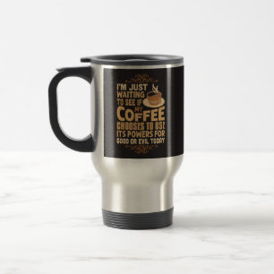 Grappige koffiekrachten voor goed of kwaad reisbeker