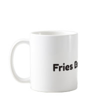 Grappige koffiemok met 'Frietjes voor jongens'