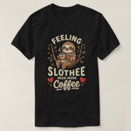Grappige koffiequote Een dag zonder koffie ik heb  T-shirt