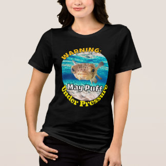 Grappige Kogelvis Waarschuwing: Kan Opzwellen Onde Tri-Blend Shirt