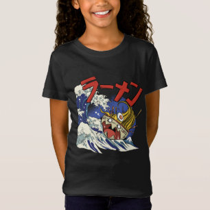 Grappige kom Ramen tijdens een oceaanstorm T-shirt