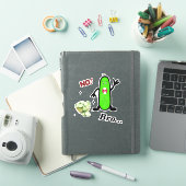 Grappige komkommer sticker (iPad Cover)