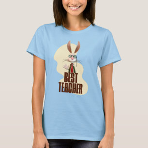 Grappige Konijn Beste Leraar T-shirt