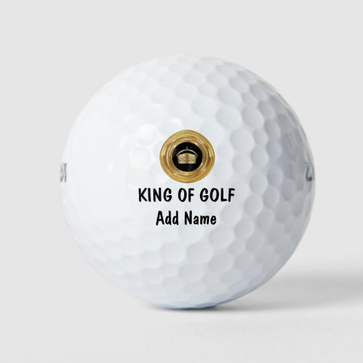 Grappige koning van golf golfballen (Voorkant)