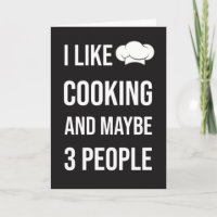 Grappige kookkaarten Humor Chef Foodie Belachelijk