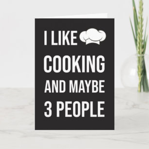 Grappige kookkaarten Humor Chef Foodie Belachelijk Kaart