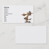 grappige koppige cartoon visitekaartje (Voorkant / Achterkant)