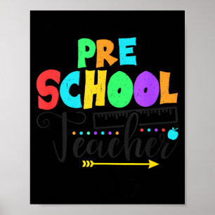 Grappige korte school leraren citaat zeggen pre-sc poster