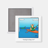 Grappige kous Stuffer Kajak Humor Magnet Magneet (Voorkant / Achterkant)