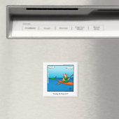 Grappige kous Stuffer Kajak Humor Magnet Magneet (Insitu (Vaatwasser))