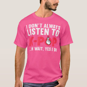 Grappige Kpop Art voor Teen Girls Vrouwen Koreaans T-shirt