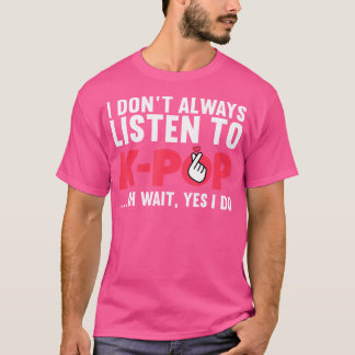 Grappige Kpop Art voor Teen Girls Vrouwen Koreaans T-shirt