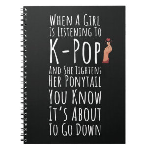 Grappige Kpop geschenken voor meisjes Tiener vrouw Notitieboek