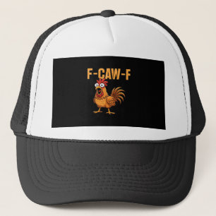 Grappige Kraai Humor Gothic F-Caw-F Trucker Pet