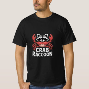 Grappige Krab Wasbeer Hybride Dier Cute Zee T-shirt