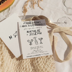 Grappige krabbel hand getekend geschreven unieke b kaart