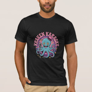 Grappige Kraken Karaoke Octopus T-shirt