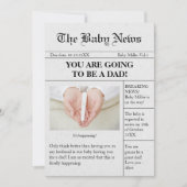 Grappige krant zwangerschap aankondiging voor man (Voorkant)