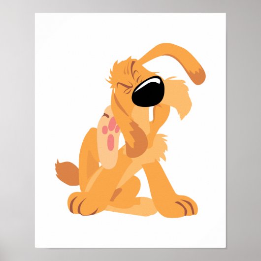 grappige krashond poster (Voorkant)