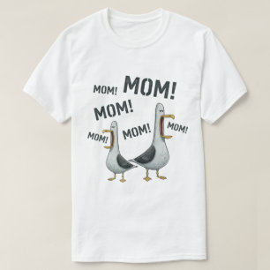 Grappige krijsende meeuwenmoeder humor t-shirt